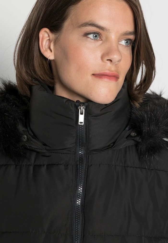 Manteau ANNA FIELD Anna Field Long Puffer With Hood Noir Femme | ETI-8935424